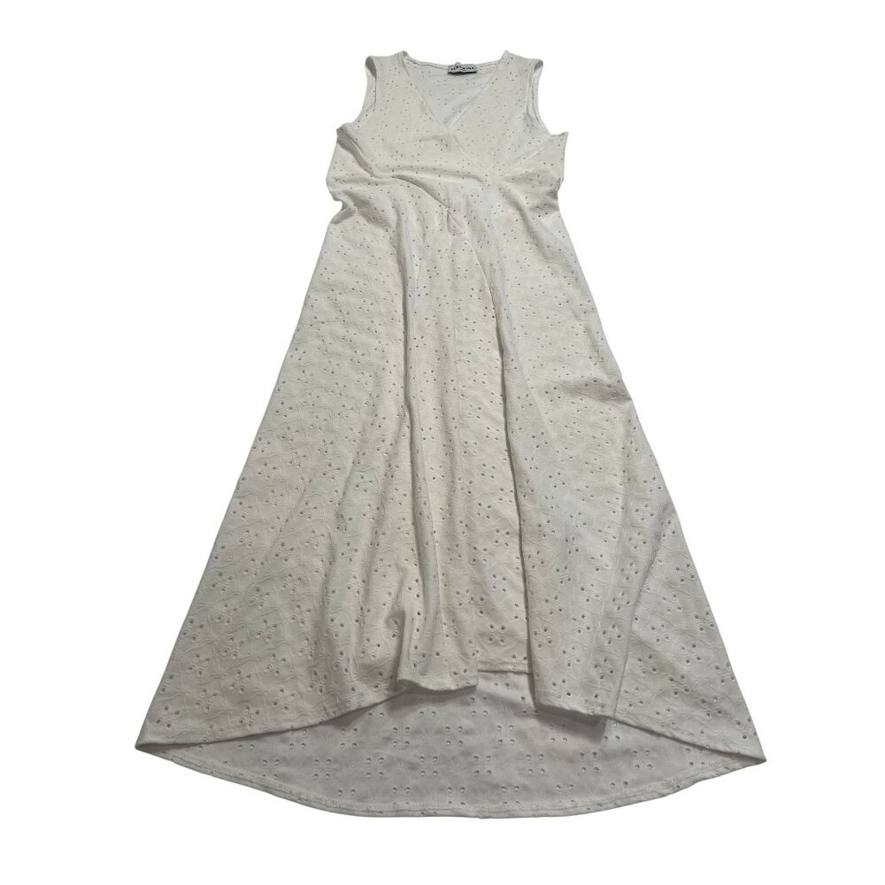 SUSAMUSA Cyra Dress in White Broderie